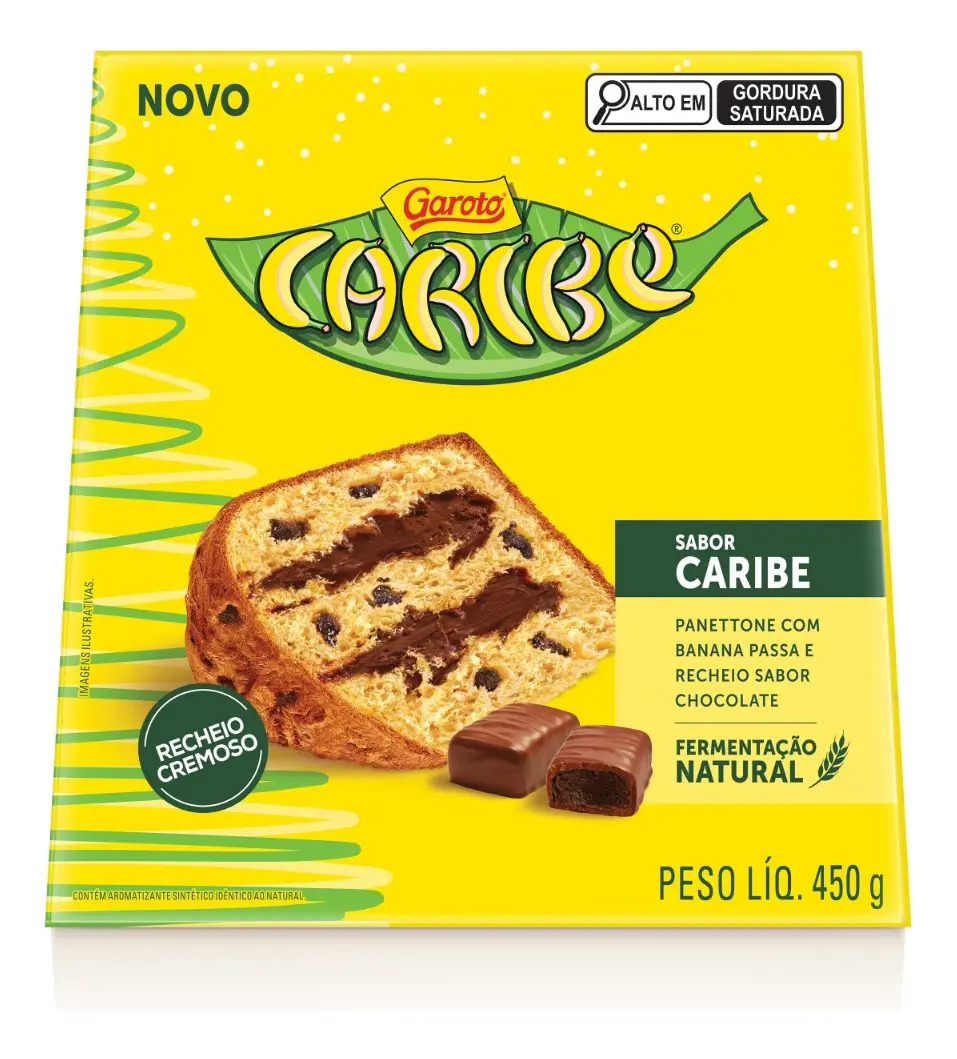 Panetone Caribe Nestlé Garoto 450g