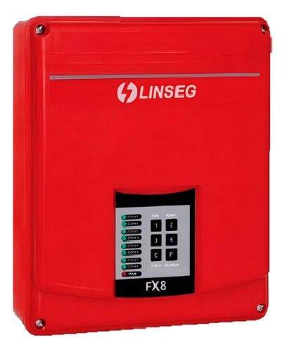Panel De Alarma 4 Zonas Sistema Contra Incendio Linseg Fx4