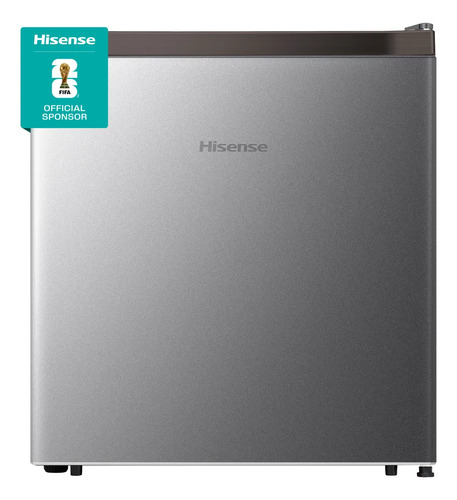 Frigobar Hisense Rr16d6agx1 1.6Pies Congelador Independiente Color Gris Estante para botella de 2 litros