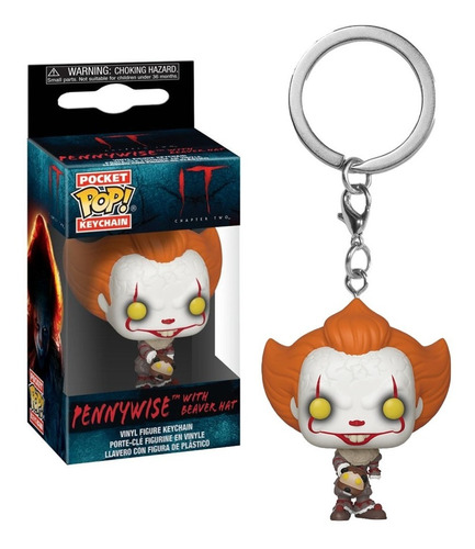 Chaveiro Funko Pop Keychain It 2 - Pennywise Beaver Hat