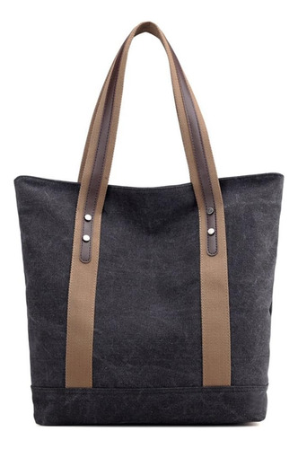 Bolsa De Lona Para Mujer, Informal, Con Asa Superior, De Tra