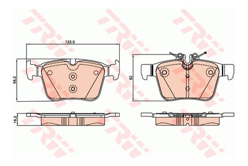 Pastilhas De Freio Tras. Mercedes C250 2014-2020 W205