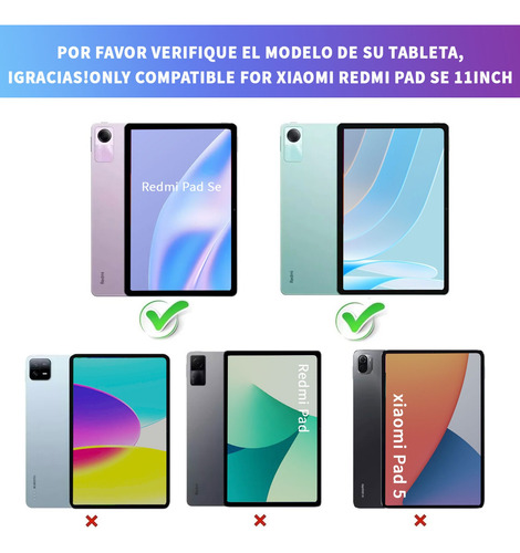 Funda C/teclado+mouse+lápiz Para Xiaomi Redmi Pad Se 11'' Ñ