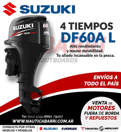 Motor Fuera De Borda Suzuki 60 Hp 4 Tiempos