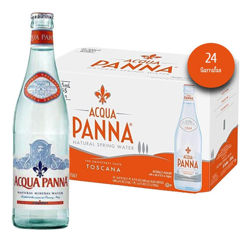 Água Mineral Acqua Panna Natural 505ml (24 Garrafas)