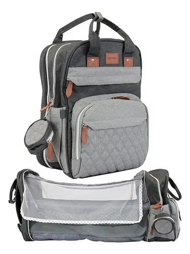 Pañalera mochila gris hotsell