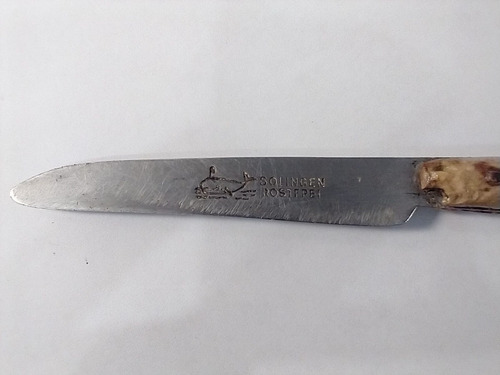 Imagen 2 de 6 de Cuchillo Antiguo Con Hoja Rostfrei