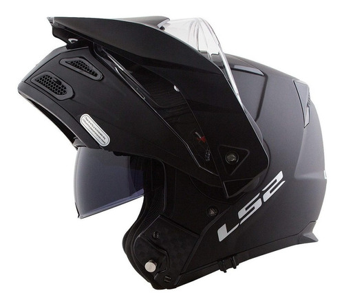 Capacete Ls2 Ff324 Metro Evo Fosco Articulado Viseira Solar