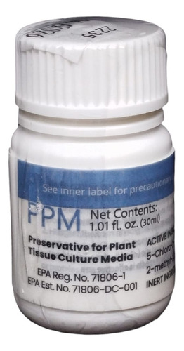 Ppm 30 Ml Preservative For Plant Tissue Invitroorquid®
