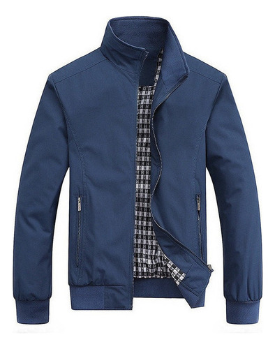 Chaqueta Deportiva Fina Para Hombre, Casual, A La Moda, De Color Sólido