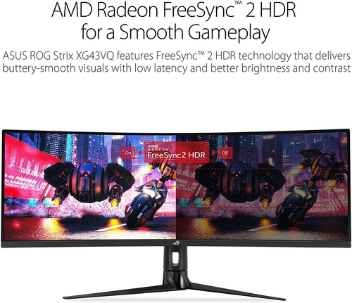 Monitor Gamer Curvo Asus Rog Strix Xg43vq Ultrawide 120hz