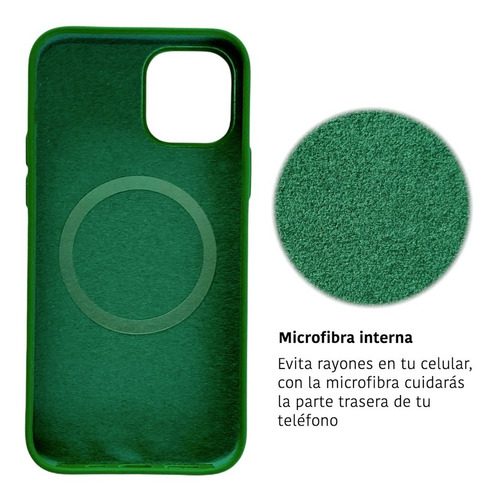 Imagen 2 de 10 de Funda Para iPhone Magsafe Magnética Silicona Case Protector