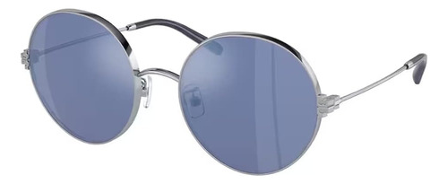 Tory Burch Tyu 54mm Gafas De Sol Redondas Con Espejo Azul Pa