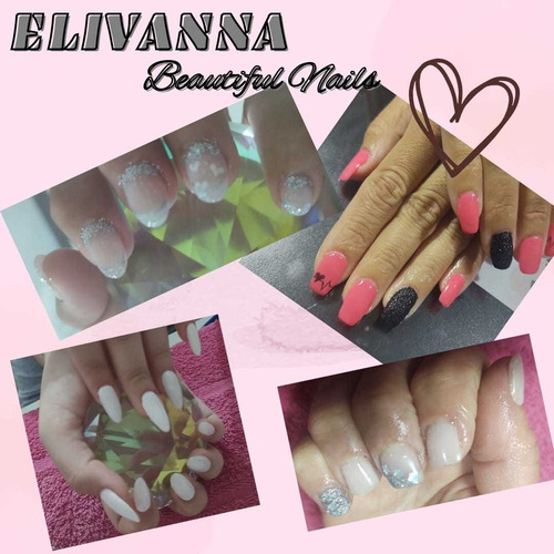 Imagen 4 de 5 de Uñas Esculpidas En Gel, Soft Gel, Esmaltado Semipermanente!!