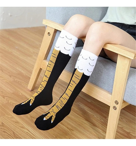 2 Par De Calcetines De Pierna De Pollo, Calcetines Largos
