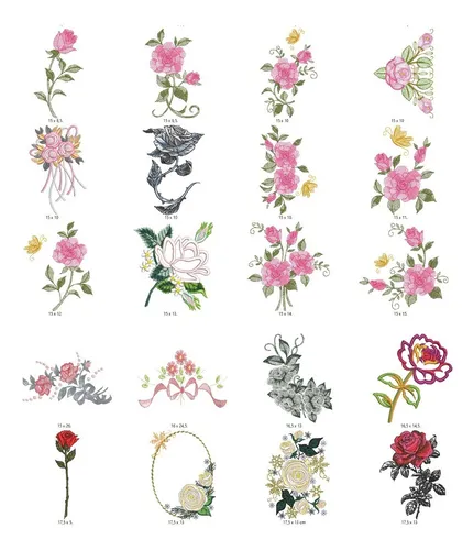 comprar 100 Matrices P\u002F Maquinas De Bordar Rosas \u002F Flores