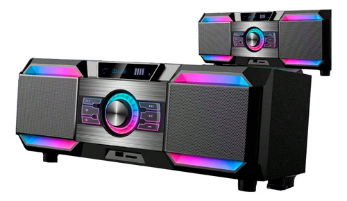 Minicomponente Dm-h3001 Multimedia Speaker, Sonido 3d, Rgba