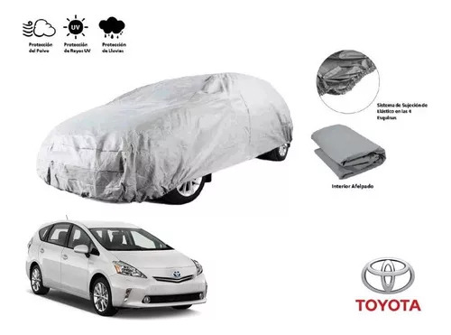 Lona Afelpada Impermeable Cubre Auto Toyota Prius 2015