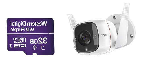 Camara Ip Wi-fi 3mp Con Microsd 32gb Audio Doble Via Tp-link