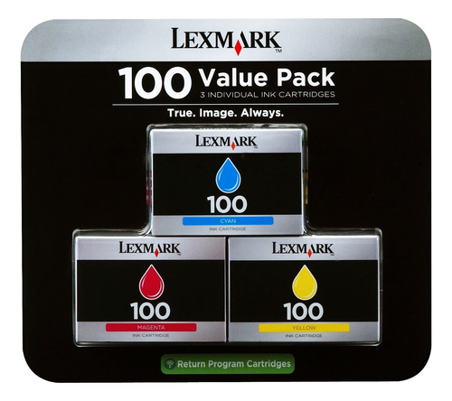 Cartuchos De Tinta Lexmark 100 - Paquete De Valor 3