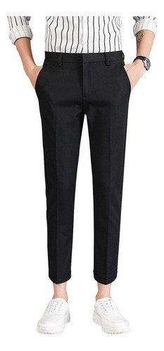 Pantalon De Vestir Hombre Stretch Slim Partido Fácil [u]