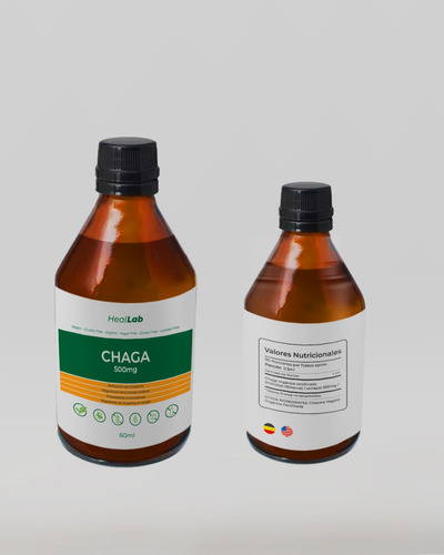 Chaga 500 Mg Solucion Oral Adaptogeno  Extracto Puro 60 Cc