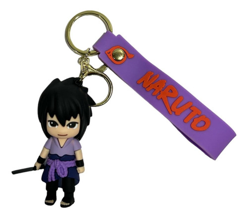 Llavero Sasuke Uchiha De Goma Naruto Shippuden