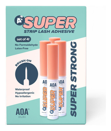 Aoa Studio Potenciadores De Pegamento Para Pestañas 4 Color Transparente