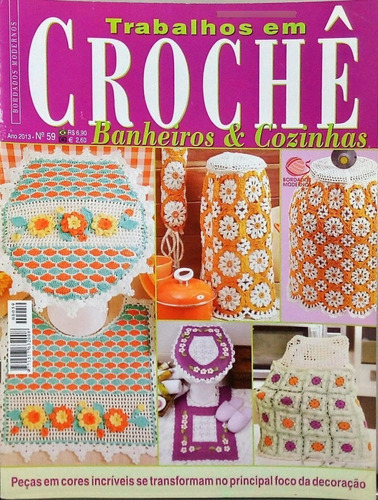 Revista Trabalhos Em Crochê Banheiros & Cozinhas N. 59