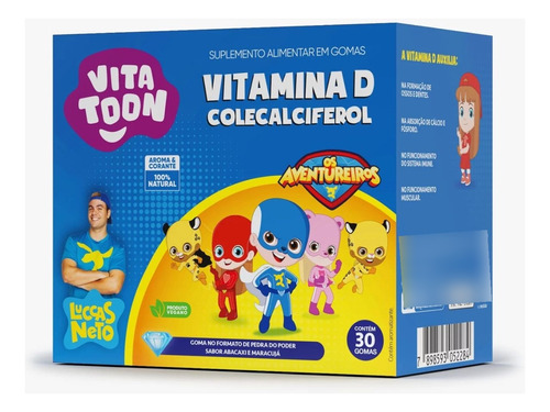 Vitatoon Vitamina 30 Gomas -maracuja-abacaxi-maxinutri Sabor Abacaxi E Maracujá