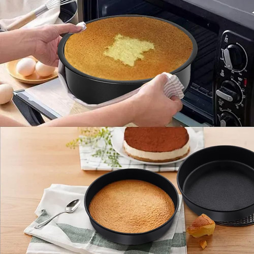 Platos De Acero Negro No Adherentes Para Brownies, Pasteles.