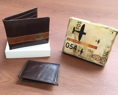 Billetera Fossil Bf19 Original De Cuero Env o gratis