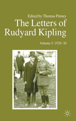 Libro The Letters Of Rudyard Kipling : Volume 5: 1920-30 ...