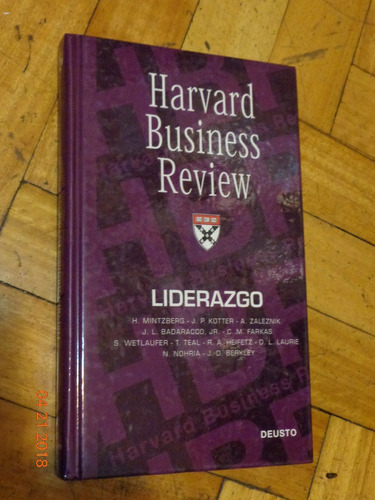 Liderazgo. Mintzberg, Kotter Y Otros Harvard Business Review