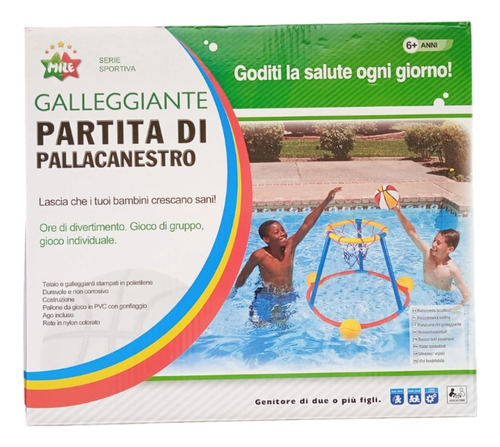 Aro De Basquet Para Piscina Verano Juego Basketball Acuatico