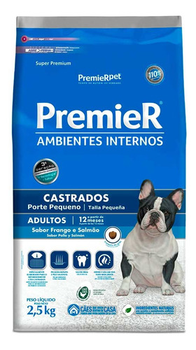 Premier Perro Adulto Castrado Raza Pequeña 2,5kg. Np