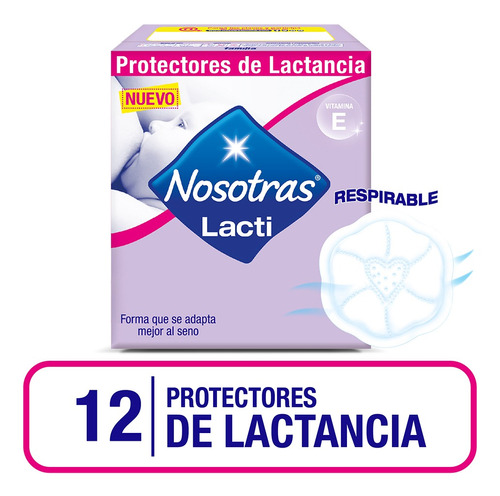 Nosotras Protectores Mamarios Lactancia X 12 Unidades