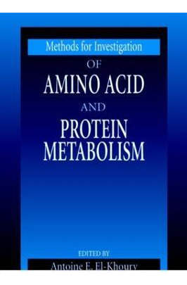 Libro Methods For Investigation Of Amino Acid And Protein...