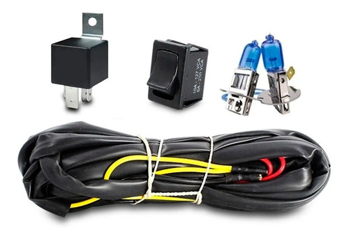 Imagem 4 de 4 de Kit Farol Milha Gol Voyage Saveiro Parati Quadrado Auxiliar
