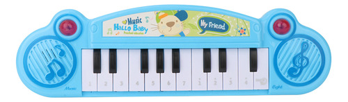 Piano De Teclado Para Niños Con Micrófono, Teclado De 12 Tec
