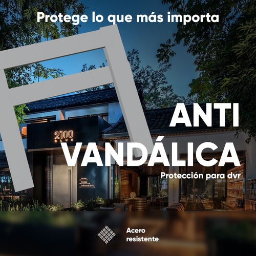 Protección Estructura Antivandalica Para Dvr Xvr Cctv Acc Wh