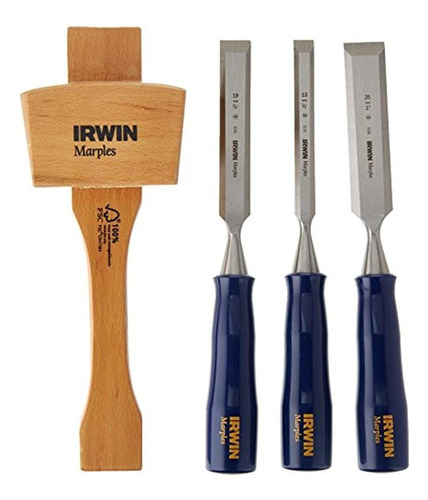 Irwin Tools 1788114 4piece Woodworking Chisel Set 12 Pulgada