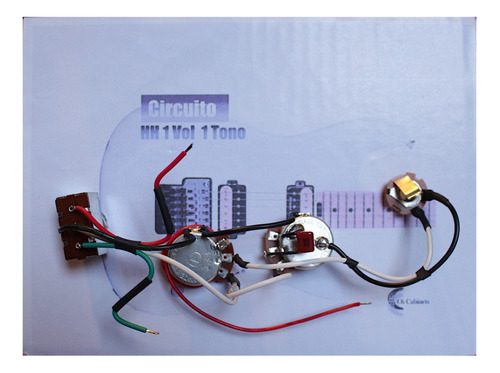 Circuito Hh 1 Volumen 1 Tono Llave Les Paul