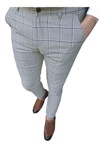 Pantalones Apretados Retos A Cuadros F Para Hombre 2290