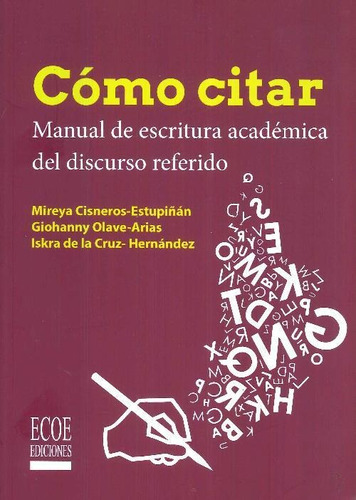 Libro Cómo Citar De Iskra De La Cruz Hernández Giohanny Olav