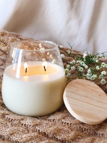 Imagen 3 de 7 de Velón Cera Soja Aromática Perfumada Decorativa