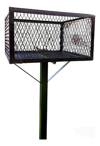 Canasto De Basura De Metal 100 X 50 X 50 Cm, Súper Fuerte.