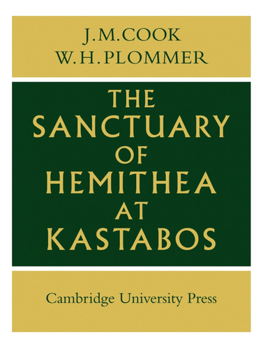 Libro Sanctuary Of Hemithea At Kastabos De Cook Cambridge Un