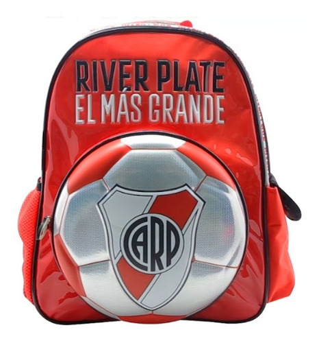 Mochila Escolar Espalda 16 Pulgadas River Plate Oficial Niño