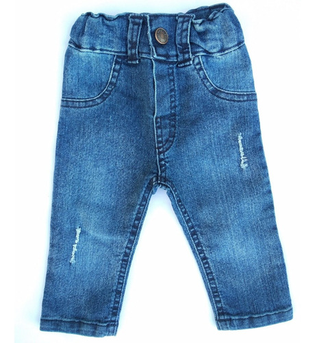 Pantalòn Jeans Beba Infantil Azul Talles 1 Al 3